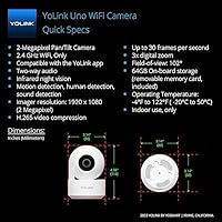 YoLink Uno 2.4G WiFi Wireless Home Security Camera — image 2