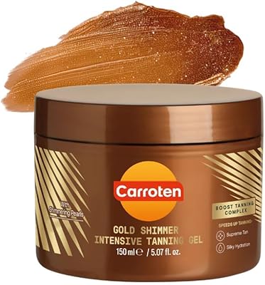 Carroten Gold Shimmer Intensive Tanning Gel 5oz
