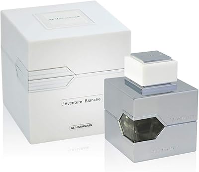 Al Haramain L'Aventure Blanche Eau de Parfum Spray for Men, 3.4oz