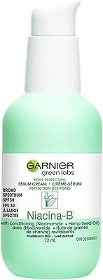 Garnier SkinActive Green Labs Canna-B Pore Perfecting Serum Cream Moisturizer SPF 30