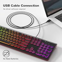 Atelus USB Wired Backlit Keyboard — image 3