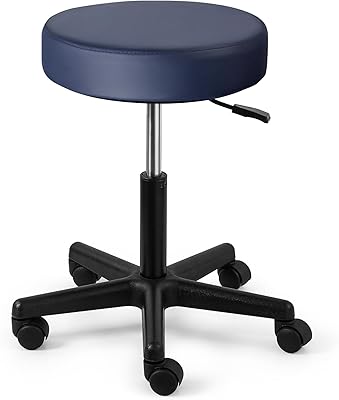 JMU Rolling Stool 400lb Navy Blue
