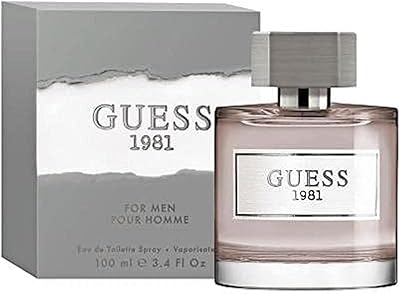 Guess Fragrance 1981 Eau De Toilette for Men 3.4oz