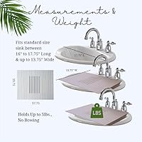 Top-it Sink Mat for More Counter Space (Gray) — image 6