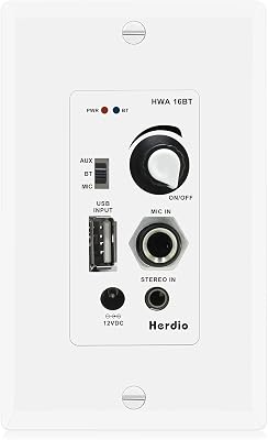 Herdio HWA-16BT In-Wall Bluetooth Amplifier