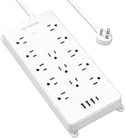 TROND Power Strip Surge Protector with USB Ports — image 1