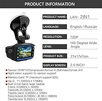 WishRing 875364 Anti Radar Laser Speed Detector 1080P Car DVR Recorder — image 7