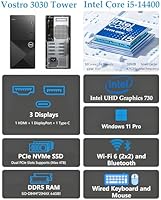 Dell Vostro 3030 Tower Desktop PC, Intel Core i5-14400, 16GB RAM, 512GB SSD — image 2