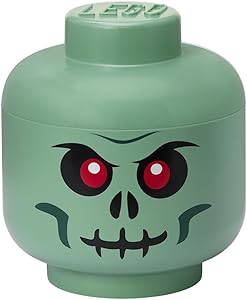 LEGO Iconic Storage Head Large, Green Skeleton Review