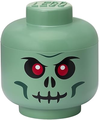 LEGO Iconic Storage Head Large, Green Skeleton