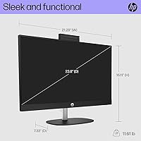 HP 23.8-inch All-in-One Desktop PC, Intel Core i3-N300, 8GB RAM, 256GB SSD — image 6