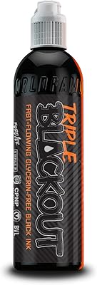 World Famous Tattoo Ink Triple Blackout 4 oz