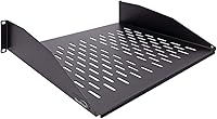 NavePoint 2U 19-Inch Universal Vented Rack Mount Cantilever Server Cabinet Shelf 14-Inches Deep — image 1