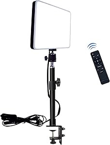 DImotliyor LED Desk Bi-Color Video Light with C-Clamp Stand Review