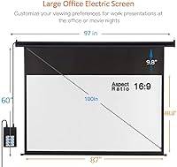 ZUEDA 100 Inch Motorized Projector Screen — image 2