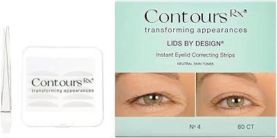 Contours Rx Lids by Design 4mm Invisible Eyelid Lift Strips – 80 Count