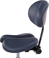 Master Massage Berkeley Ergonomic Saddle Stool with Backrest, Blue — image 8
