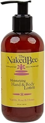 The Naked Bee Nourishing Body Lotion Vanilla Rose & Honey 8oz