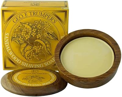 Geo F. Trumper Sandalwood Shave Soap with Wood Bowl 80g