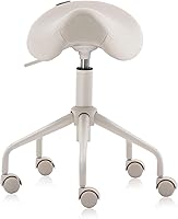 DR.LOMILOMI Ergonomic Saddle Stool Chair (Cream) — image 4