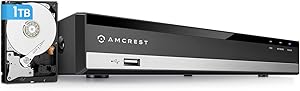 Amcrest 5MP UltraHD 8 Channel DVR Security Camera System, 1TB Review