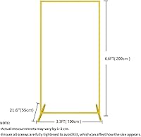 LMEBE Gold Square Backdrop Stand 6.6x3.3 FT — image 2