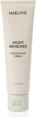 MAELOVE Night Renewer Night Cream with 10% Glycolic Acid for Sensitive Skin