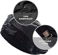 Hairbrella Luxurious Satin-Lined Adjustable Shower Cap (Black) — image 5