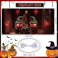 Ratoyal Halloween Garage Door Banner 16 x 7 ft — image 3