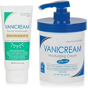 Vanicream Moisturizing Cream with Pump, 16oz & Facial Moisturizer with SPF 30, 2.5oz Review