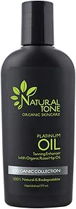 Natural Tone Organic Skincare Platinum Oil Tanning Enhancer 6oz Review