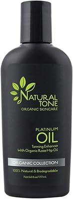 Natural Tone Organic Skincare Platinum Oil Tanning Enhancer 6oz
