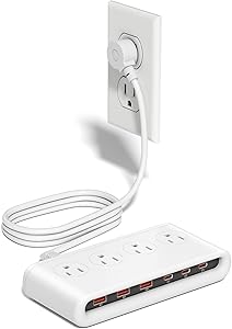 VPSUN Power Strip with USB C 35W, 10-in-1