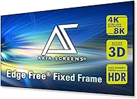 Akia Screens 125-inch Edge Free Fixed Frame Projector Screen — image 1
