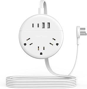 NTONPOWER 10 ft Flat Extension Cord with 3 Outlets & 4 USB Ports Review