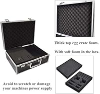 Large Tattoo Case Tattoo Kit Box - Aluminum Traveling Convention Carry Case (Silver) — image 3