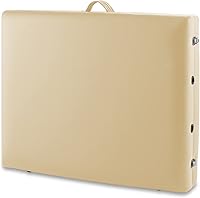 Saloniture Professional Portable Bi-Fold Memory Foam Massage Table - Cream — image 4