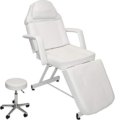 LCL Beauty Stationary Massage Spa Bed (White)