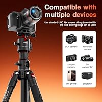 COMAN KX3939Mini-A32 72-inch Camera Tripod with Monopod — image 3