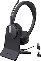 Yealink BH70 Dual Wireless Headset with Stand — image 1
