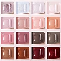 Gellen 16 Colors Gel Nail Polish Set with Top and Base Coat — image 2