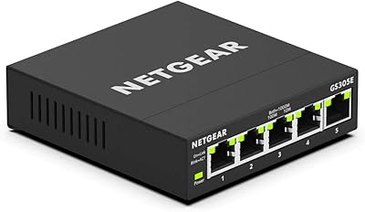NETGEAR GS305E 5-Port Gigabit Ethernet Managed Switch