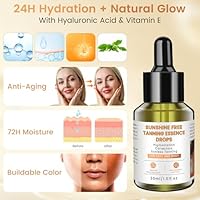 PIPIGE Natural Sunless Tanning Drops for Face & Body, 3.53oz — image 2