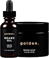Golden Grooming Beard Bundle for Black Men 2oz Balm & 1oz Oil — image 1