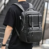 CHAO RAN Vintage Leather Laptop Backpack for Men — image 6