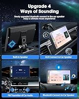 LAMTTO 9-inch Wireless Car Stereo with Apple CarPlay and Android Auto — image 5