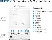 Optoma UHD35X 4K DLP Projector — image 7