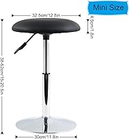 FURWOO Short Round Spa Stool - Height Adjustable Vanity Stool — image 3