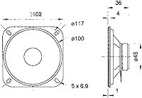Visaton R10S 4″ Full Range Speaker 8 Ohm — image 2
