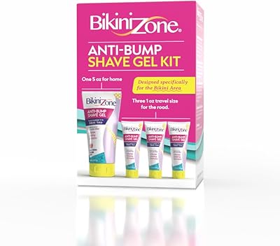 Bikini Zone Soothing Shave Gel Combo Set, 5 Oz + 3 Travel Minis
